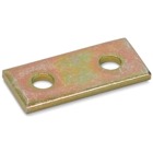 Connector Plate with 2 Holes, Length 3 Inches, Width 1-1/2 Inches, Steel with 9/16 Inch Holes on 1-1/2 Inch Centers