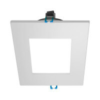 DLE4 Series 4 in. Square White Flat Panel LED Downlight in 3000K