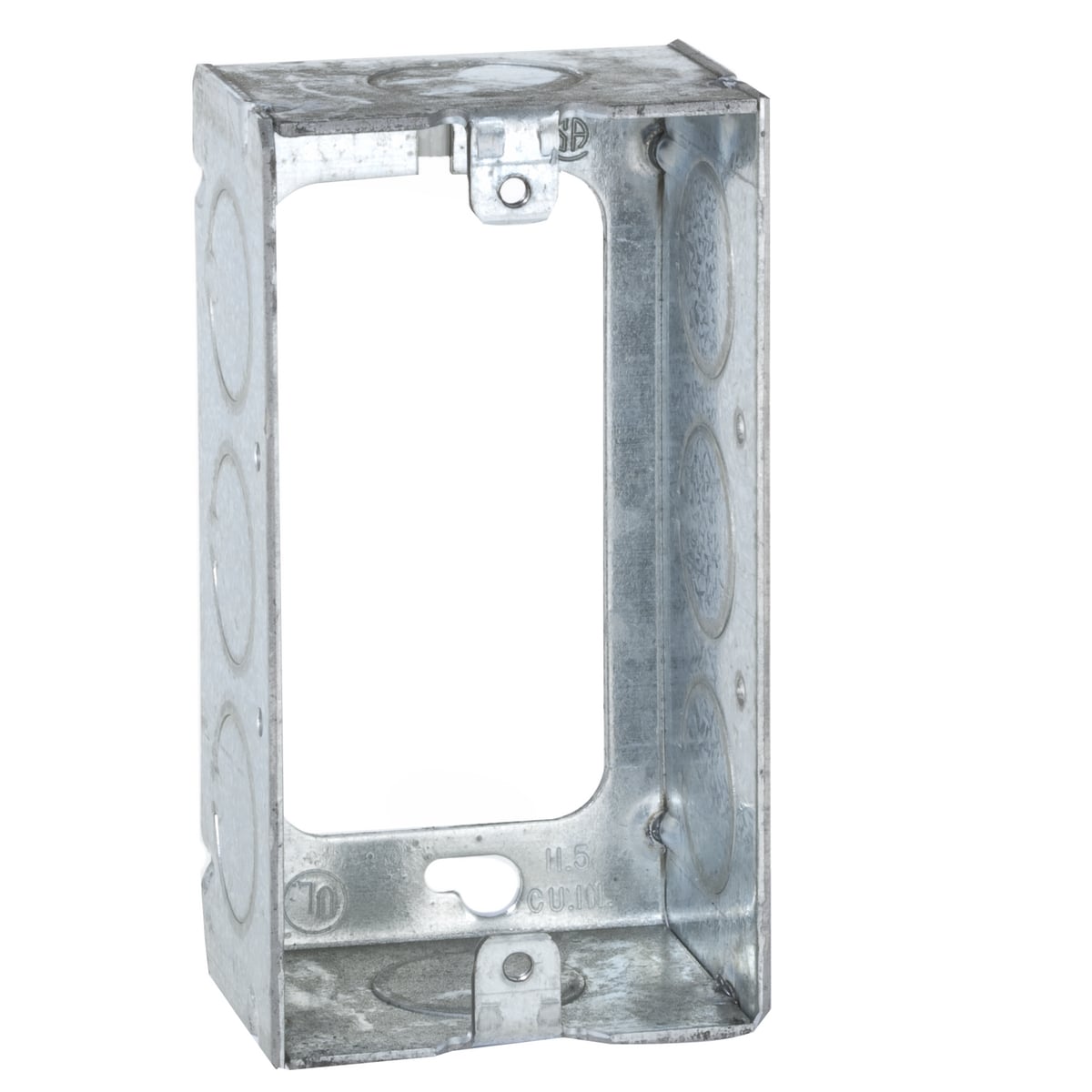 4 In. x 2 In. Handy Bx. Ext. Rings, 1-1/2 In. Dp. - Welded withConduitKO's