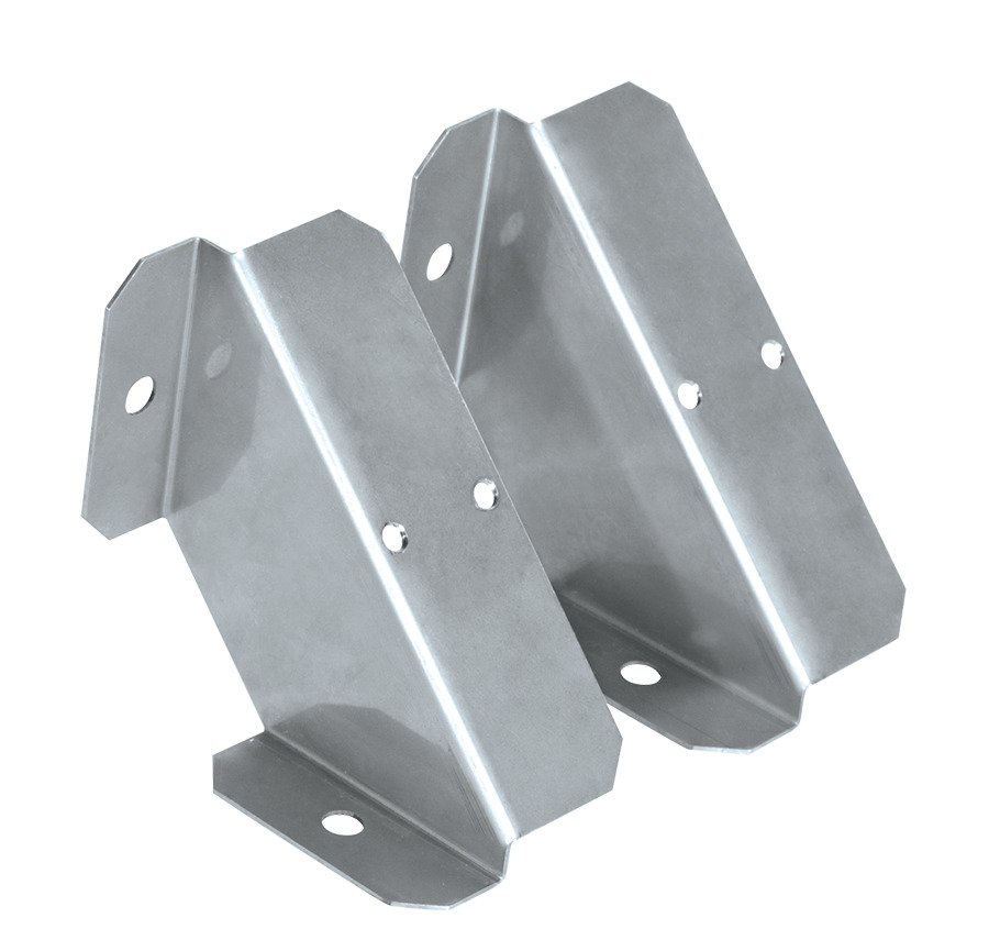 ANGULAR STAINLESS SHARK 2 4FT CORNER BRACKET 2 PCS with SCREWS