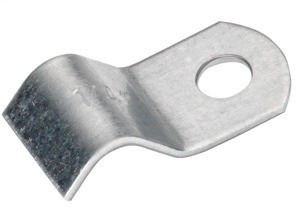 1/4" Steel Strap, One Hole for Cable and Tubing