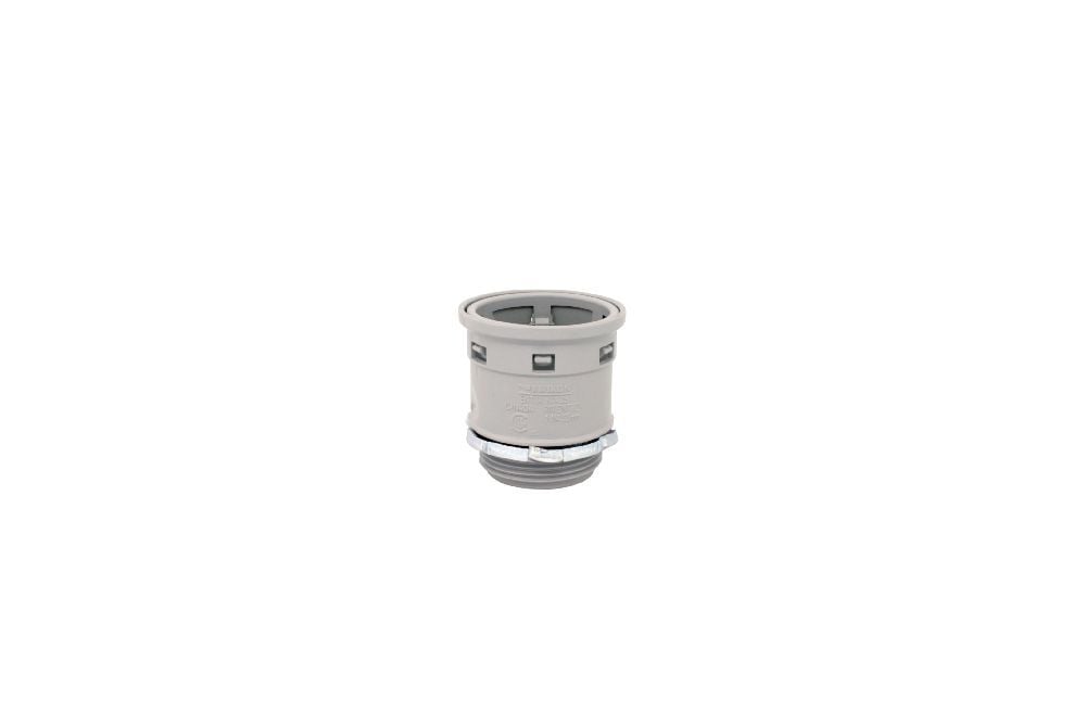 KTA25 1 1/4" PVC CONNECTOR LOCKNUT GREY KWIKON