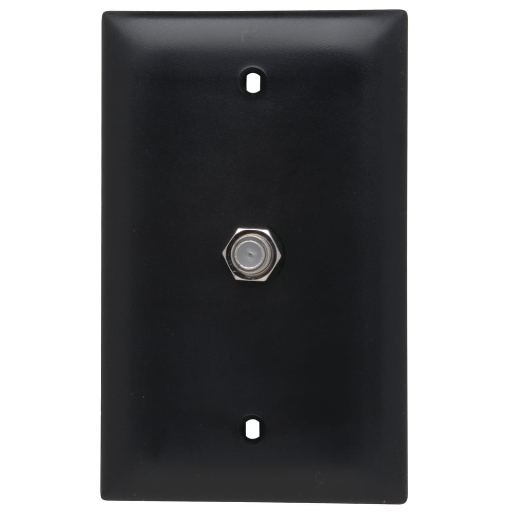 TPCATV-BK 1-Gang Communication Device With Wallplate, Wall Mount