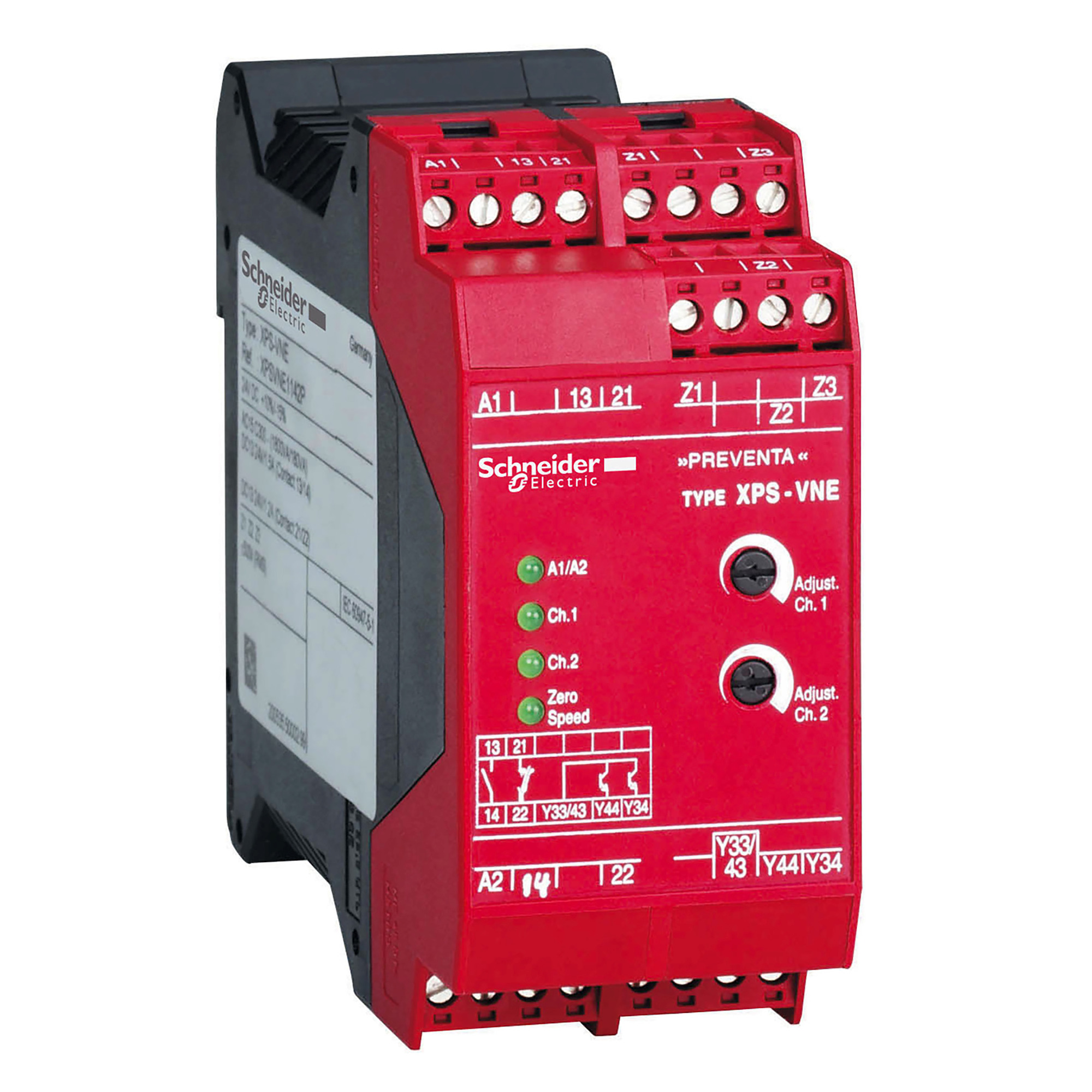 module XPSVN - zero speed detection - 24 V DC for motor power supply <= 60 Hz