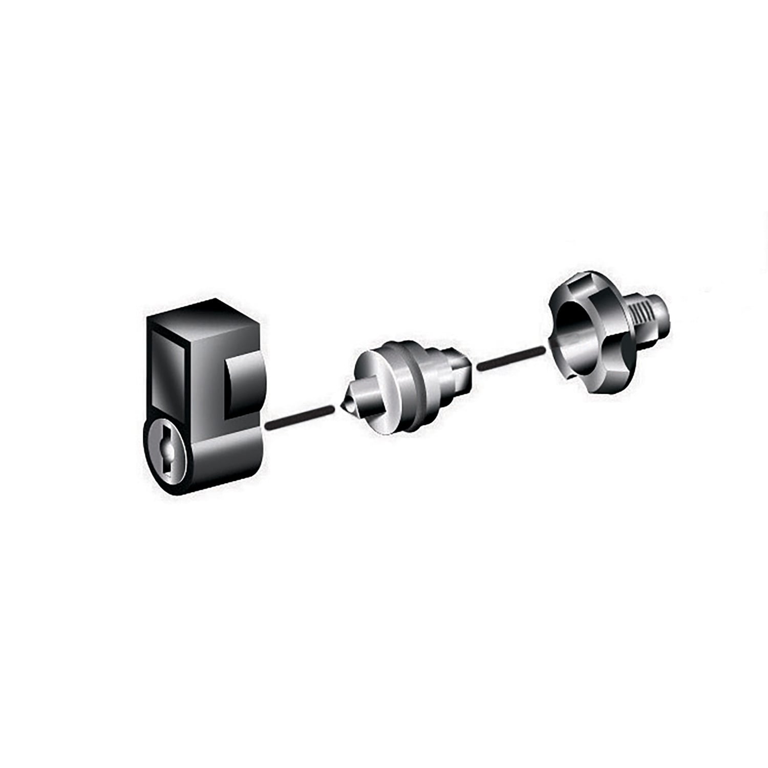 External handle with 405 barrel & key