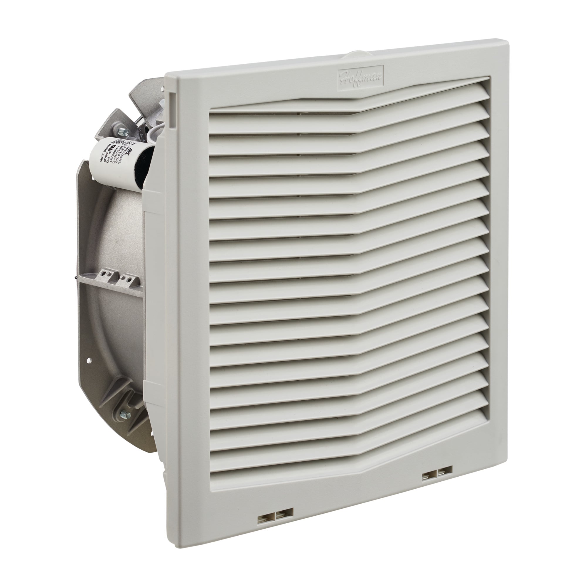 HF13 Side-Mount Filter Fan, 230V 395CFM, Lt Gray