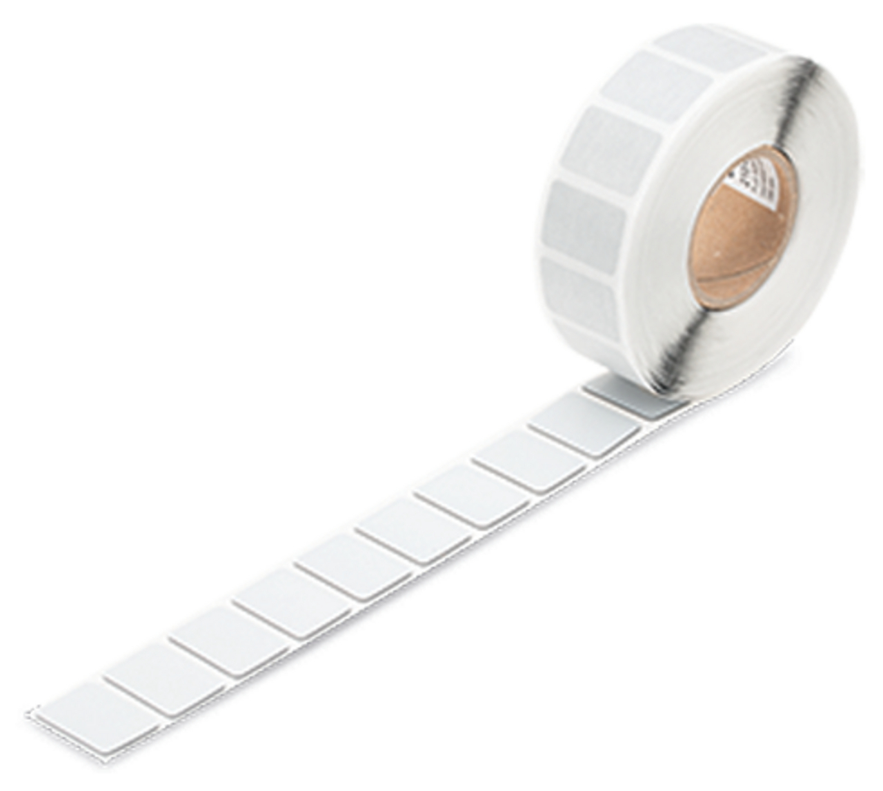 Push-button marker; 27 x 19 mm; silver-colored