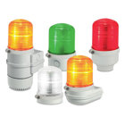 StreamLine Modular High Output Multifunctional LED Beacon, Red - Compatible with 12-24VAC/DC or 120-240VAC (a). PLC compatible with PNP or NPN connections (a). Three separate inputs: flashing, simulated strobe and random. 50,000 hour LED. Five lamp/lens colors: Amber, Blue, Clear, Green and Red. Seven mounting base options. Type 4X, IP66 enclosure. IP69K compliant (b). CE Certified. UL and cUL listed. (a) Voltage and PLC connections are dependent on selected base. (b) IP69K with SLMBS, SLMBD or SLMBP bases and SLM-RR retaining ring.