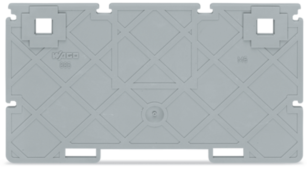 Separator plate; 2 mm thick; 102.3 mm wide; gray