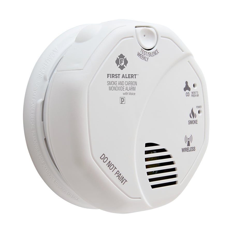 BRK Wireless Interconnect Battery Smoke/CO Combo Alarm w Voice