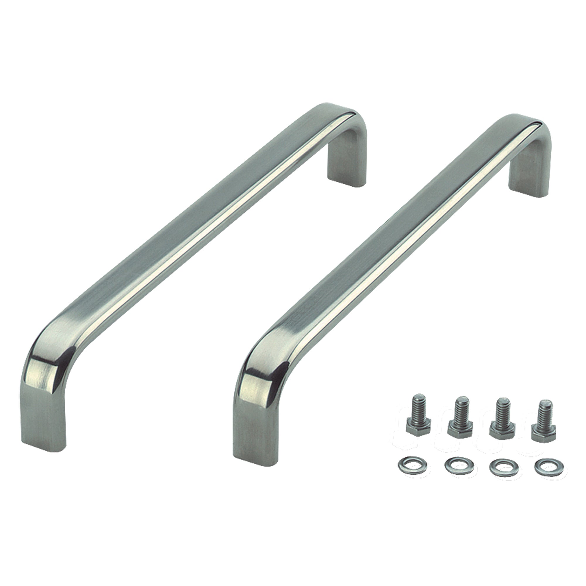Handle for Stainless Steel HMI Enclosures Type 4X, 261x19x45mm, Brushed, SS304