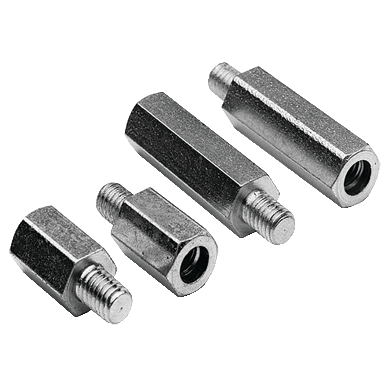Threaded Panel Extender, #10-32x.50, Plated, Steel