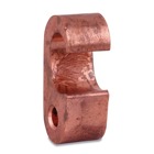 E-Z-Ground Figure 6 Copper Compression Ground Tap Connector for Cable Range 350 kcmil-500 kcmil, Application / Main 250 kcmil-500 kcmil  or 5/8 Inch - 3/4 Inch Rod, Ground Rod #5 Rebar 5/8 Thru 3/4 #6 Rebar