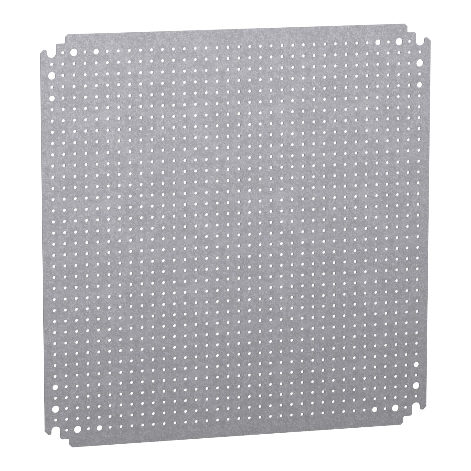 Microperforated mounting plate H500xW500 w/holes diam 3,6mm on 12,5mm pitch