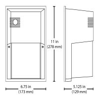 Obelus 30-Watt LED Outdoor Wall Pack with Photocell, White, 5000K