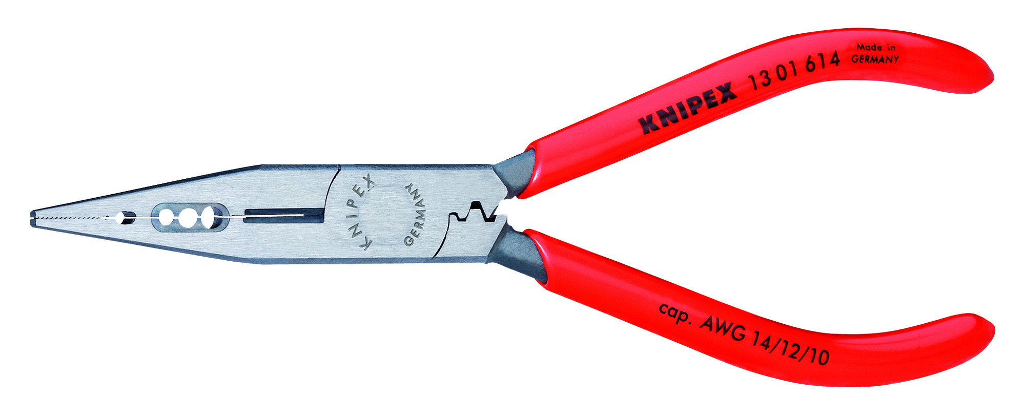 4-in-1 Electricians' Pliers 10-14 AWG, 6 1/4 in., Non-Slip Plastic, Bulk