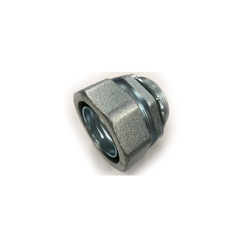441-SLT Bridgeport Straight Liquid Tight Connector, 6 in Trade, Malleable Iron, Electro-Plated Zinc