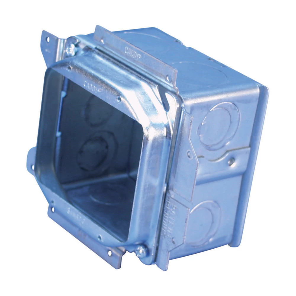 nVent CADDY All-in-One Stud-Mounted With Removable Mud Ring, 2 Gang, w/Ground, 5/8" Drywall, 2 1/2"