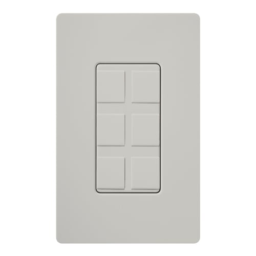Claro 6-Port Frame, Satin, field customizable in palladium