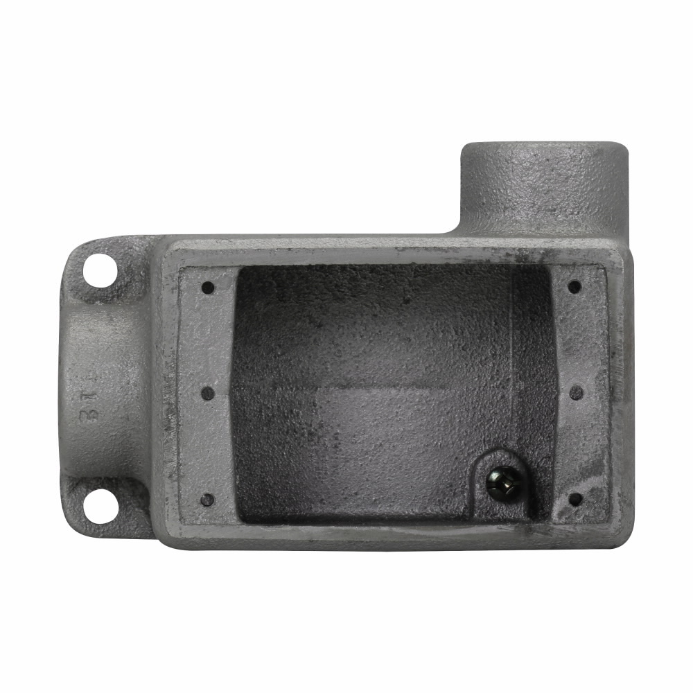 Eaton Crouse-Hinds series Condulet FS device box, Shallow, Feraloy iron alloy, Single-gang, R shape, 3/4"