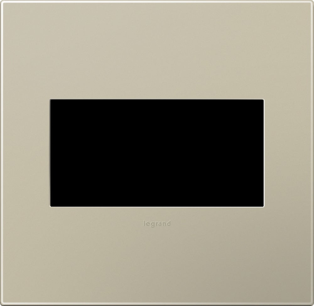 AWP2GTM4 Adorne Designer Wall Plate, 2 Gangs, 5.29 in W x 5.13 in H, Plastic