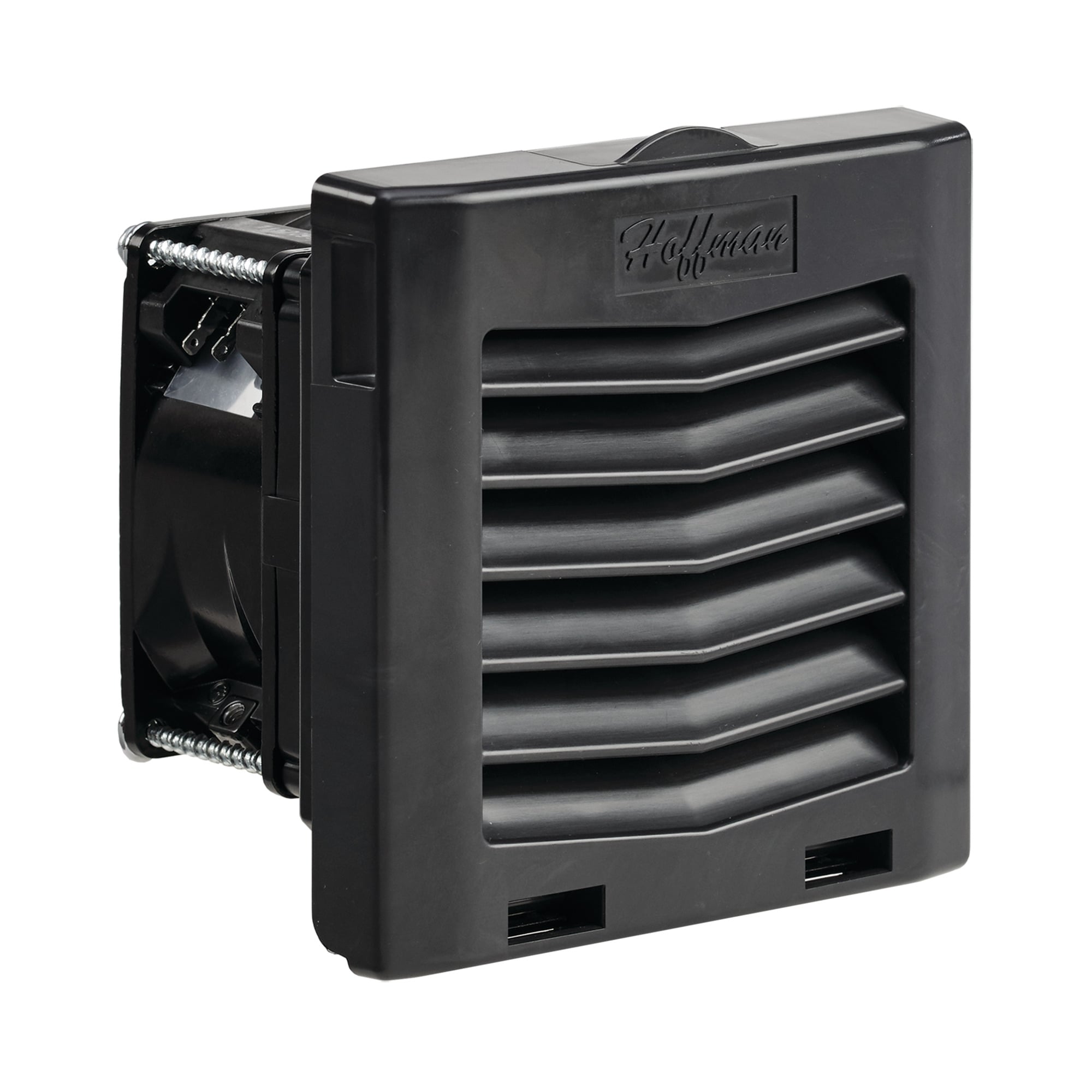 HF04 Side-Mount Filter Fan, 24V 21CFM, Black