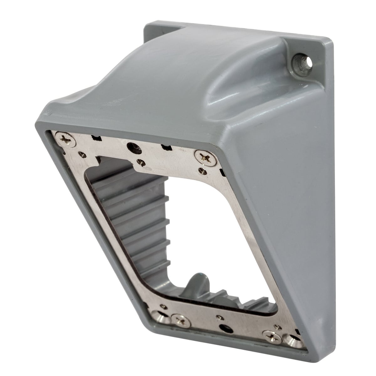 Watertight Series, Angled Adapter, 3/4"NPT, Gray
