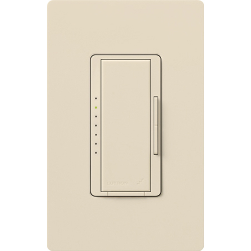 RadioRA 2 Dimmer, Incandescent/Halogen, Magnetic Low-Voltage, Multi-location/single-pole, 120V/1000W in light almond