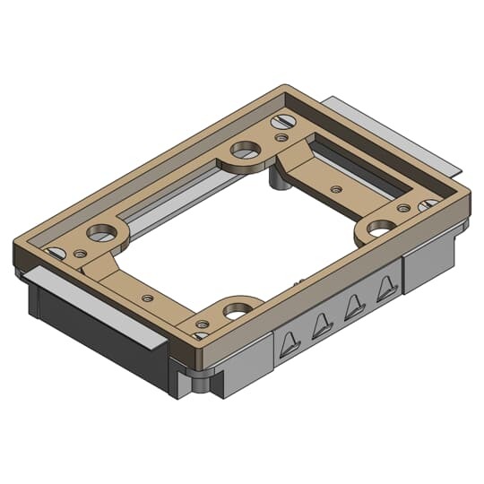 Single Gang Tile Activations for 640 Series, Brass