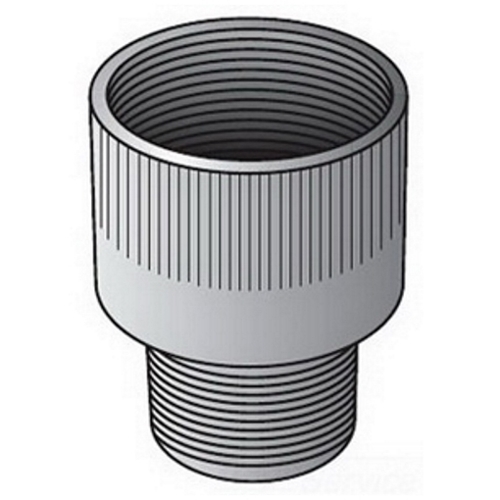 OZ-Gedney Type ME-S Male Enlarger, Size: 11/16 IN, Steel, Finish: Zinc Electroplated, Connection: 1 IN FNPT X 3/4 IN MNPT, Dimensions: 1-7/16 IN Maximum Diameter X 1-3/4 IN Length, Third Party Certification: UL File Number E-34997, Class I, Divisi