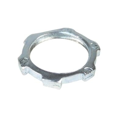 3/8 Inch, Steel Locknut-Zinc Plated, For Use with Rigid/IMC Conduit