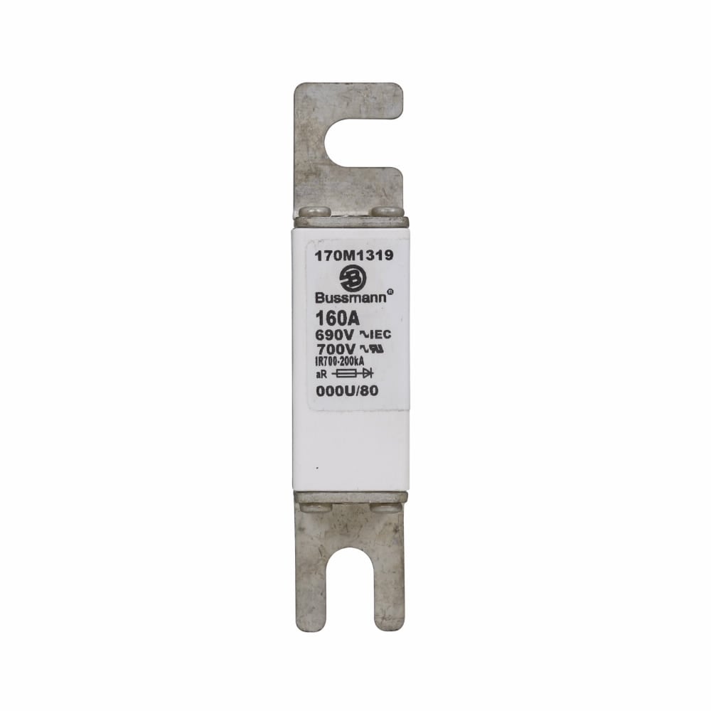 Fuse-link, high speed, 160 A, AC 690 V, DIN 000, 21 x 40 x 100 mm, aR, DIN, IEC
