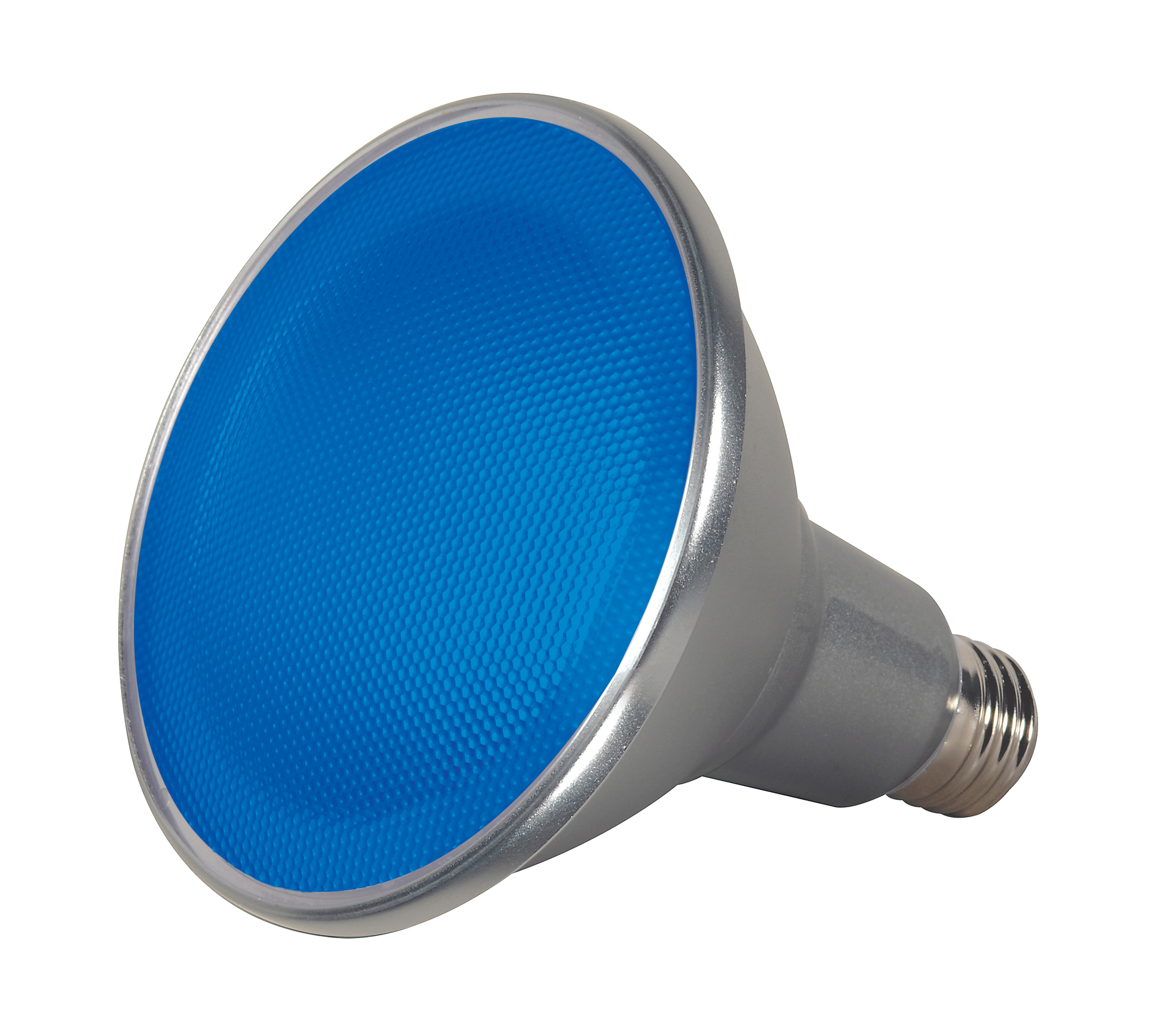 PAR LED, Designation: 15W PAR38 LED - 40' Beam Spread - Medium Base - 120V - Blue