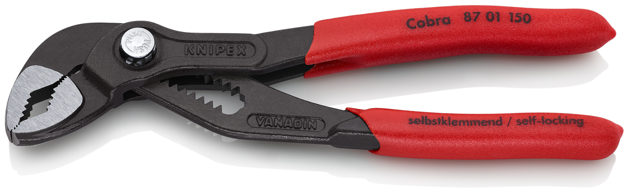 Cobra Water Pump Pliers, 6 in., Non-Slip Plastic, Bulk