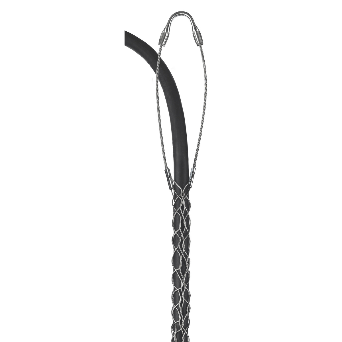 Support Grips, Single Eye, Single Weave, Split Mesh, Lace Closing, Tin-Coated Bronze, 0.50-0.62"