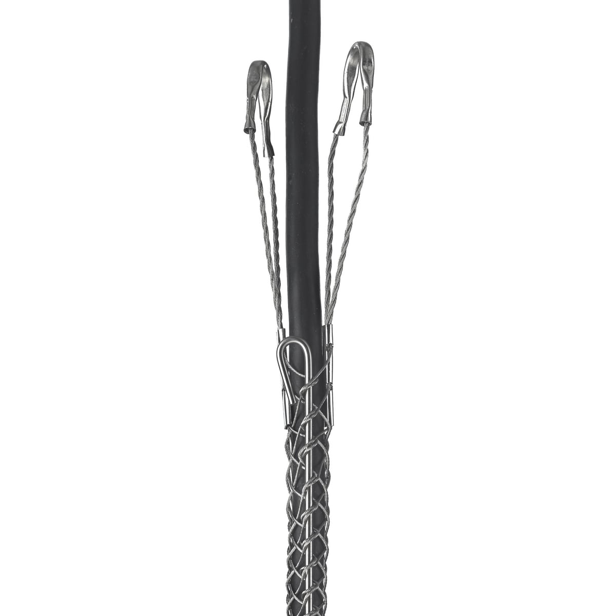 Support Grips, Double Eye, Single Weave, Split Mesh, Rod Closing, Tin-Coated Bronze, 2.50-2.99"