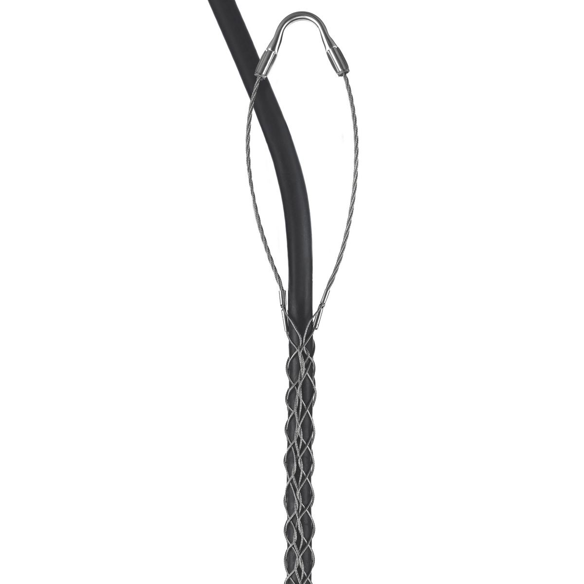 Support Grips, Single Eye, Single Weave, Split Mesh, Lace Closing, Stainless Steel, 1.00-1.24"