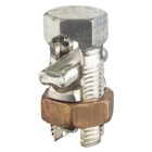 Type HPS Plated Split Bolt Connector with Spacer, Copper Alloy, for Use on Copper, Aluminum, ACSR Conductors, Conductor Range for Equal Main and Tap 1/0 Str-6 Sol