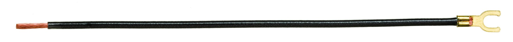 IDEAL, Length: 8 IN, Includes: #10 Fork and Stripped End, Black, Wire Size: 12 AWG, Wire Type: Stranded