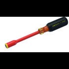 IDEAL, Nutdriver, Insulated, Drive Size: 3/8 IN, Shank Length: 5 IN, Overall Length: 9 IN, Handle Color: Black