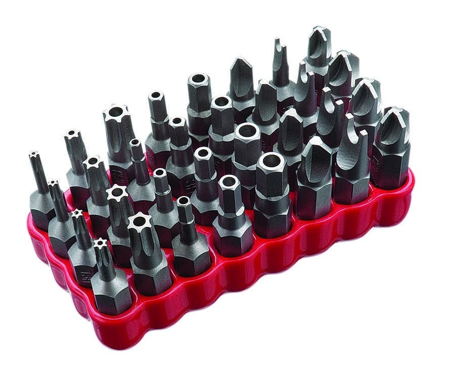 Standard Bit Block, Round Shank, 32 Pieces, Fit All Standard Multi-Bit Screwdrivers