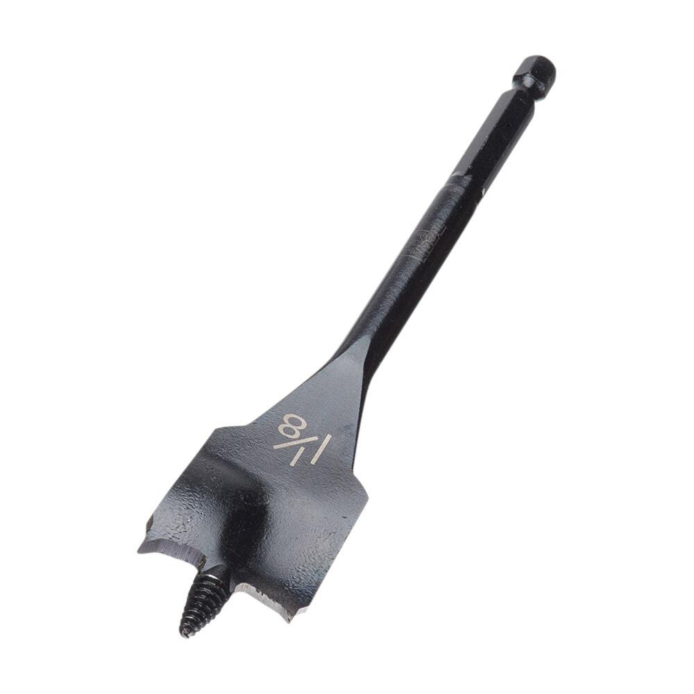 IDEAL, Spade Bit, Power Spade, Bit Diameter: 1-1/8 IN, Overall Length: 6 IN