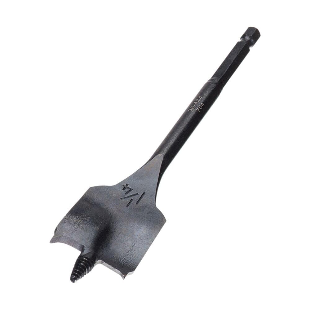 IDEAL, Spade Bit, Power Spade, Bit Diameter: 1-1/4 IN, Overall Length: 6 IN