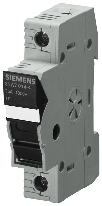 CYLINDRICAL FUSE-HOLDER 10X38 1000V 25A 1-POLE WITH LED-SIGNAL DETECTOR FOR PHOTOVOLTAIC-APPLICATION