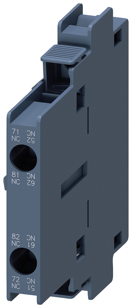Motors, 2-pole for contactors for switching screw connection, size s0...s12 dinen50005, laterally, 10 mm auxiliary switch block, 2