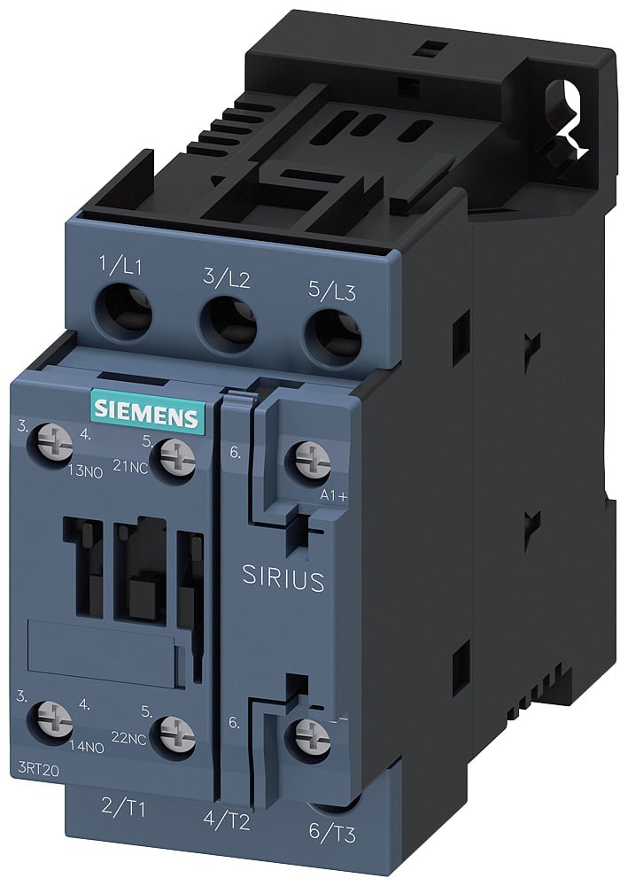 Contactor -contactor, AC-3, 4KW/400V, 1NO+1NC, DC 24V, 3-pole, sz s0 screw terminal