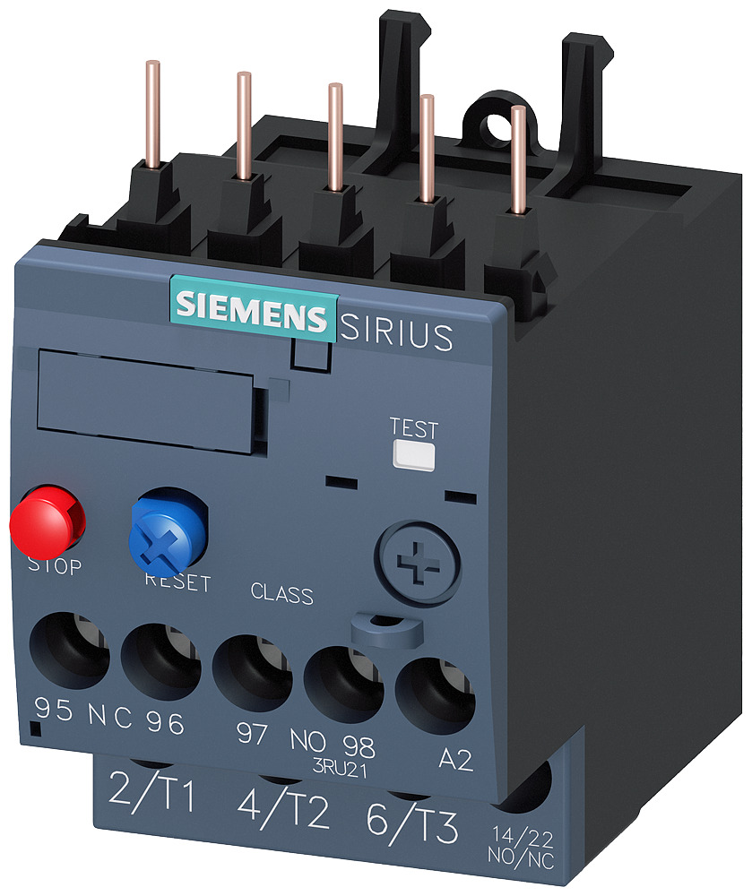 Overload relay 5.5...8.0 a for motor protection sz s00, class 10, f. mounting onto contactor main circuit screw terminal aux. circuit screw terminal manual-automatic-reset