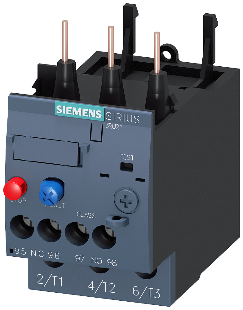 Overload relay 20...25 a for motor protection sz s0, class 10, f. mounting ontocontactor main circuit screw terminal aux. circuit screw terminal manual-automatic-reset