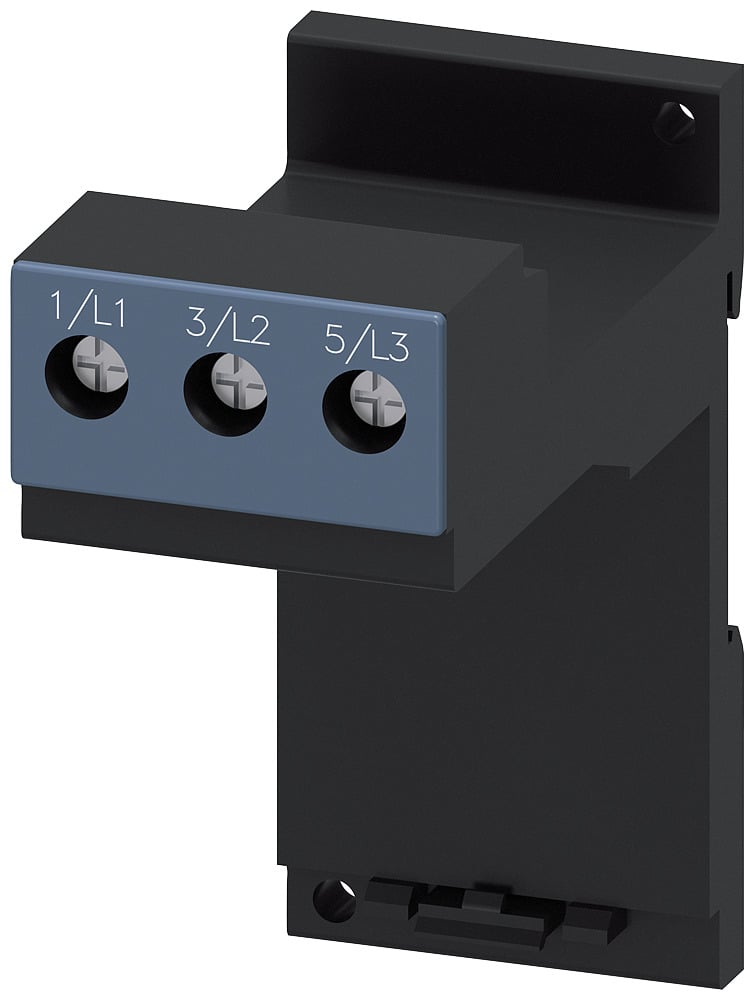 Stand-alone installation support for 3RU21/3RB30/3RB31 sz s0, stand-alone installation main circuit screw terminal aux. circuit --