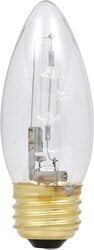 OBS52560 Tungsten Halogen B11 Lamp 40Watts 120Volts E26 Base Clear Finish